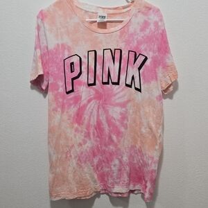 PINK Victoria's Secret Pink and Orange Womans Tee